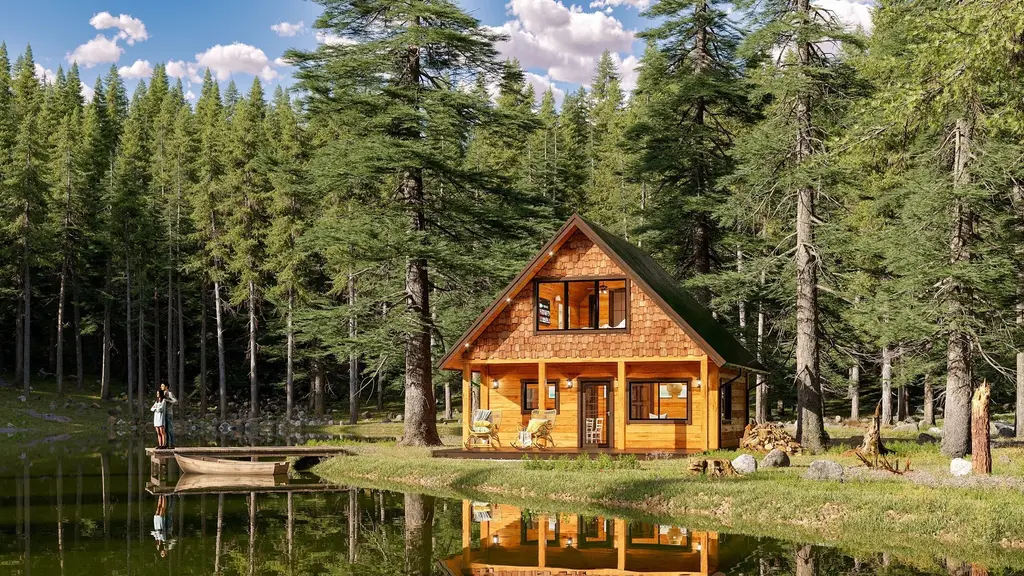 ADU 750-2ST - Log Home Floor Plans Shop by Sierra Log & Timber