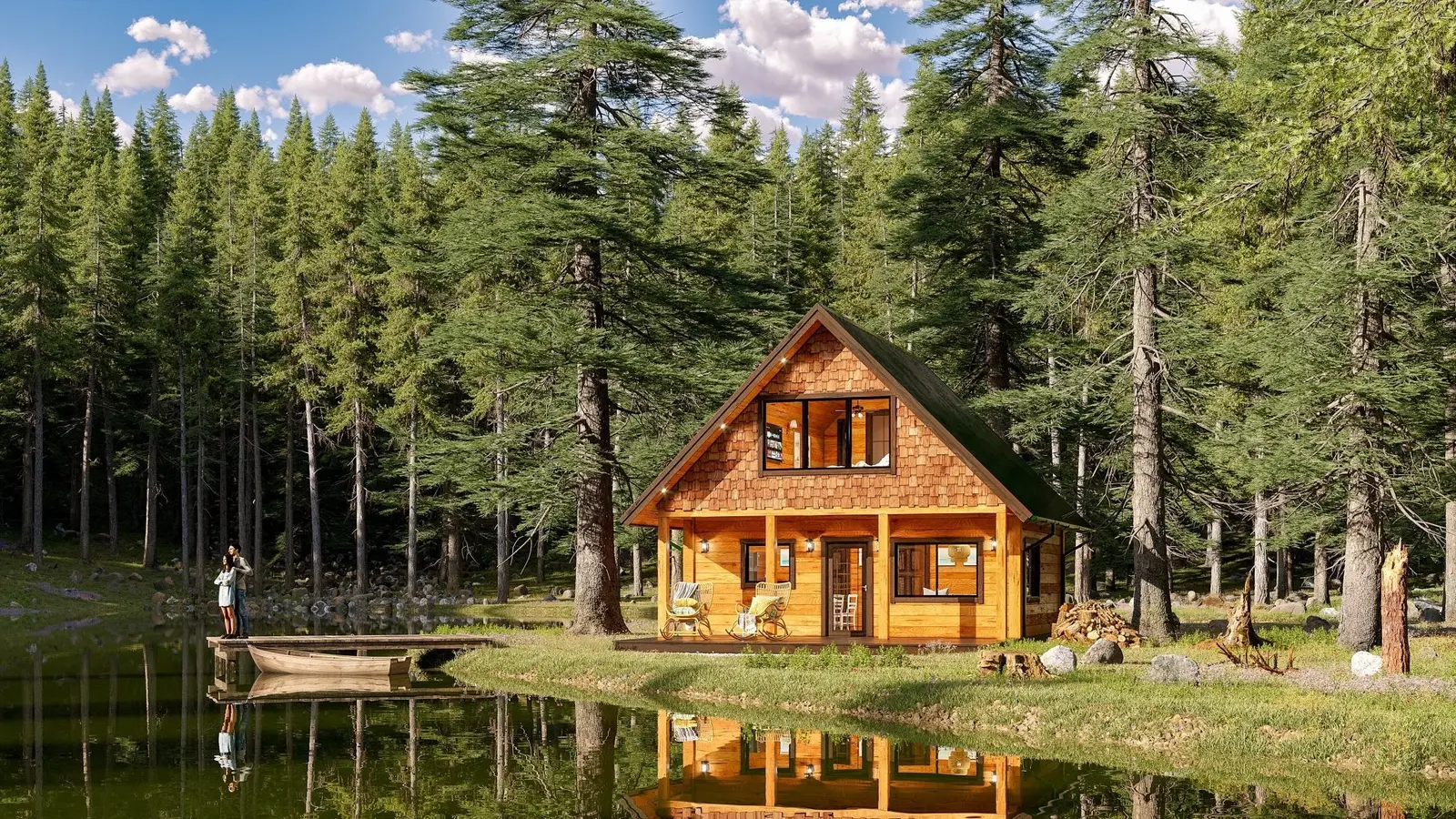 ADU 750-2ST - Log Home Floor Plans Shop by Sierra Log & Timber