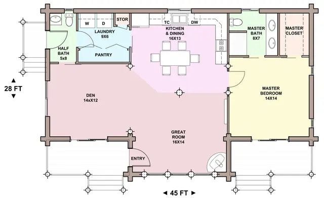 Bearbones Ranch — main floor plan