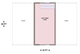 Monitor Garage 3624 — loft floor plan
