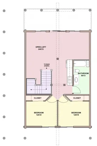 Sierra Pine — loft floor plan