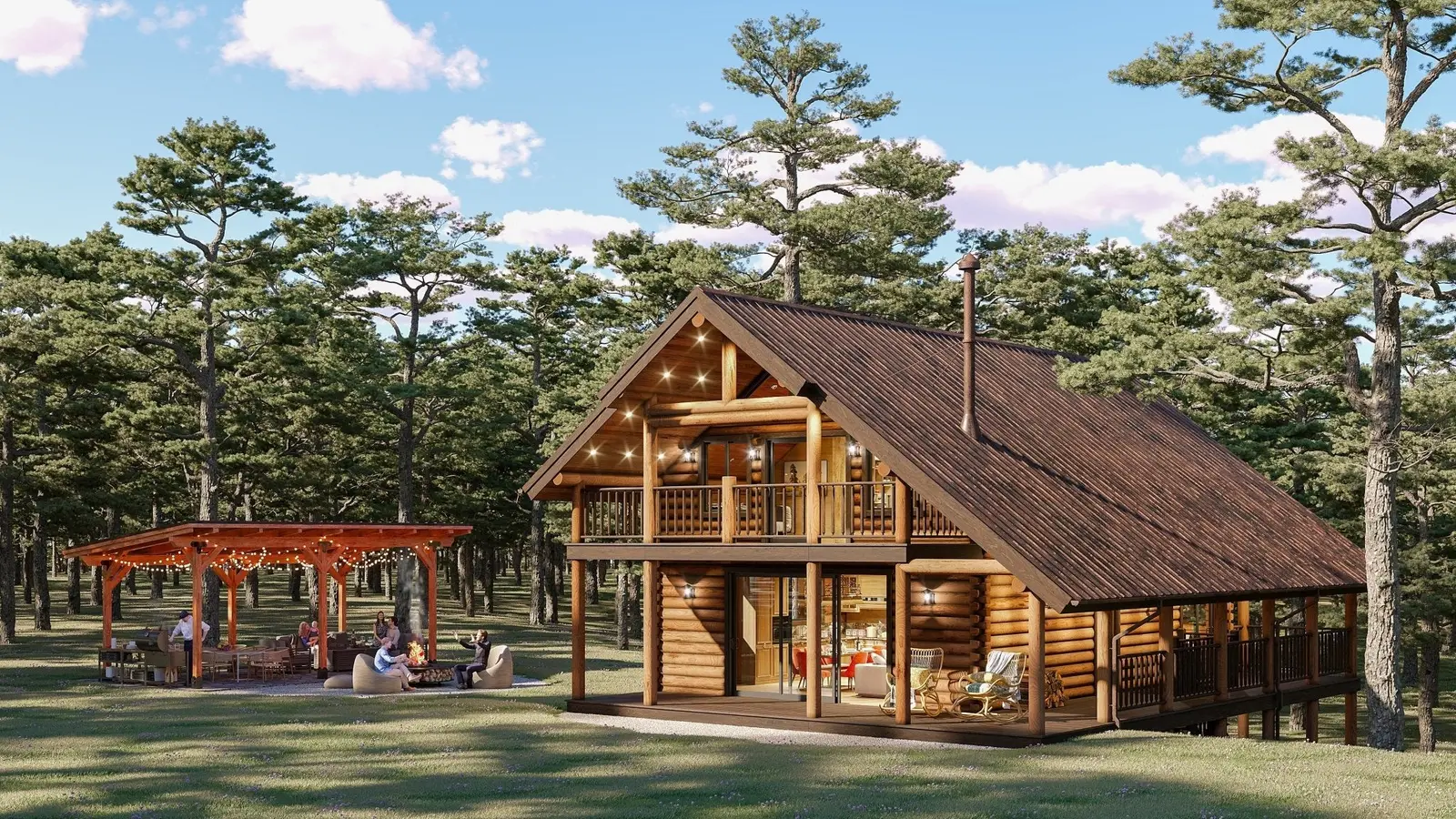 Sierra Pine - Log Home Floor Plans Shop by Sierra Log & Timber