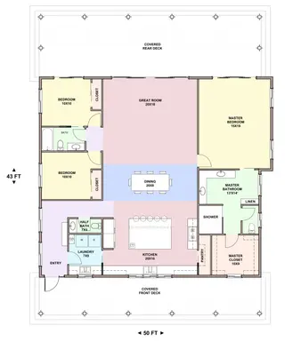 Western — main floor plan