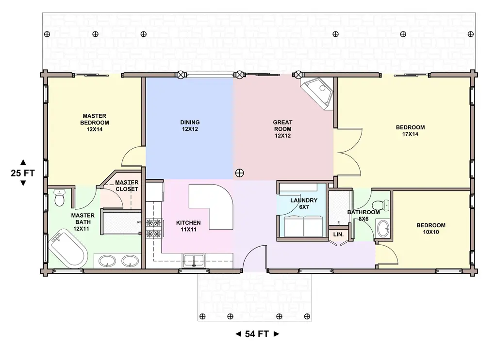 Wrangler — main floor plan