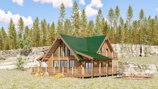 Green Valley - Log Home Floor Plans Shop by Sierra Log & Timber