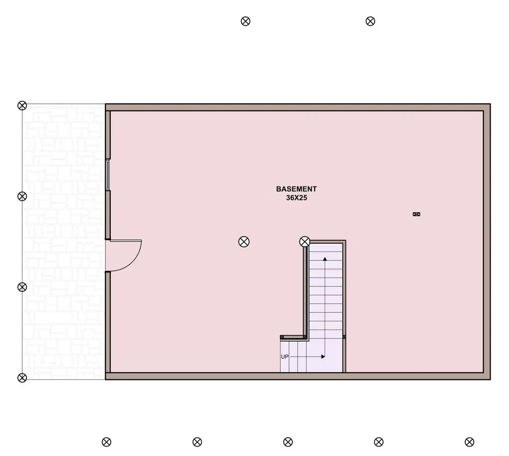 OAK RIDGE — basement floor plan
