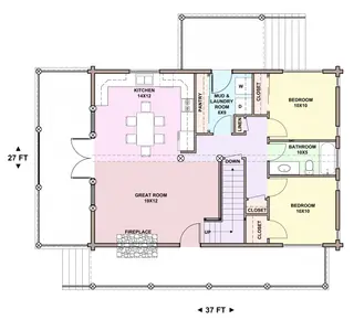 OAK RIDGE — main floor plan