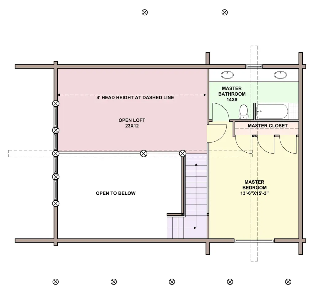 OAK RIDGE — loft floor plan