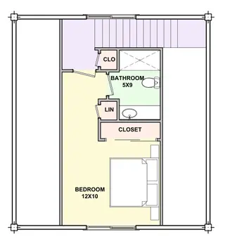 Quad Cave — loft floor plan