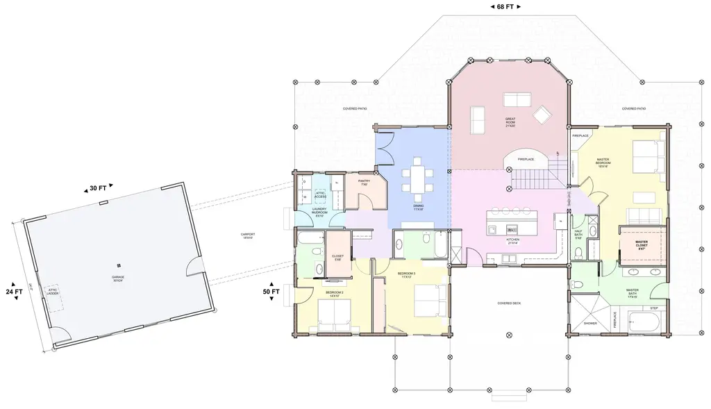 Paradise — main floor plan