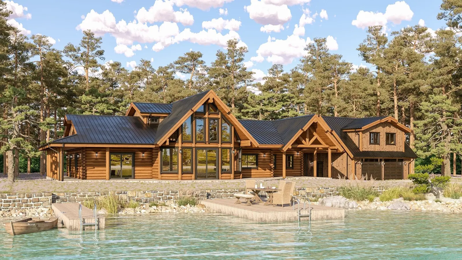 Paradise - Log Home Floor Plans Shop by Sierra Log & Timber