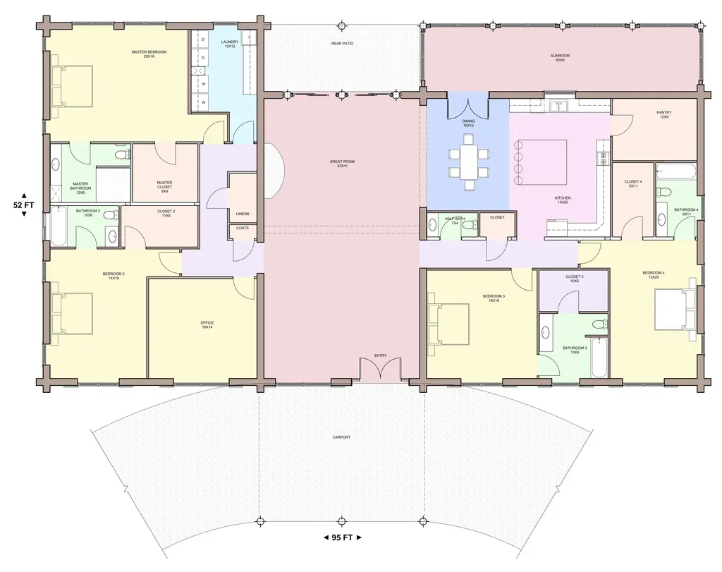 LONGHORN — main floor plan