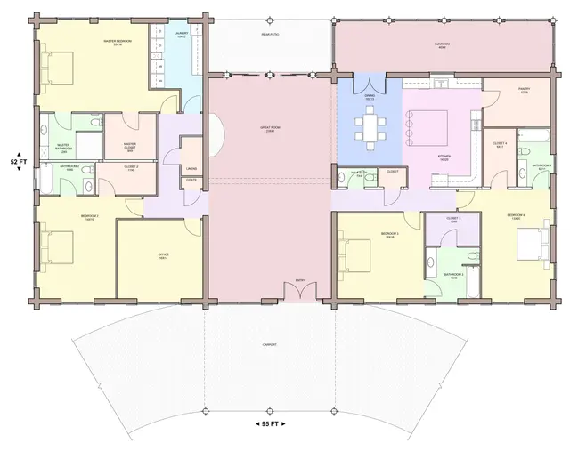 LONGHORN — main floor plan