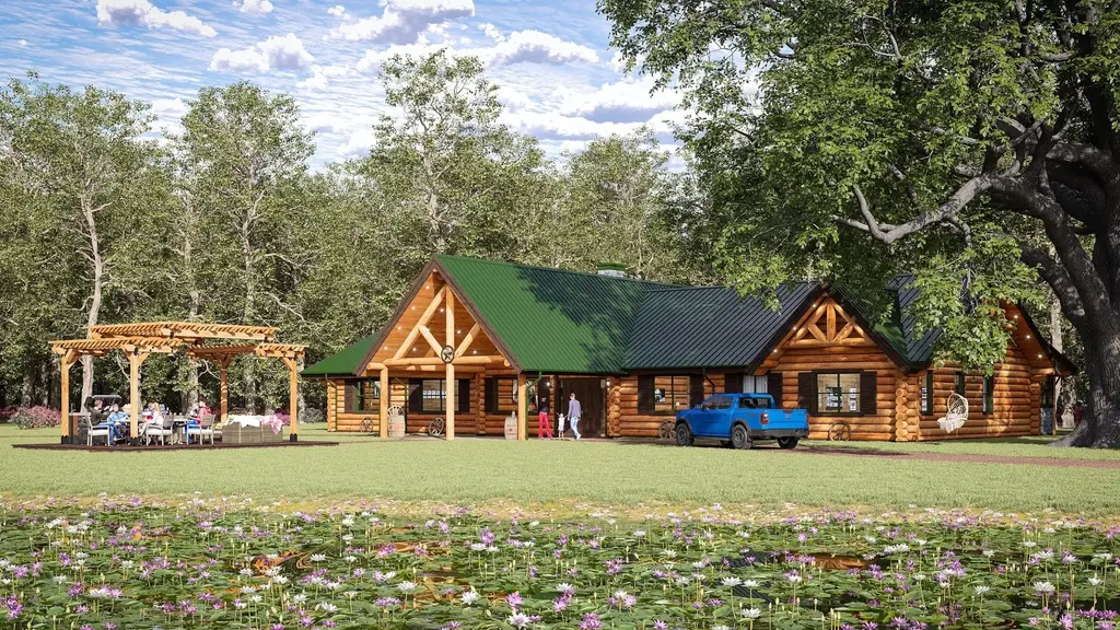 Longhorn - Log Home Floor Plans Shop by Sierra Log & Timber