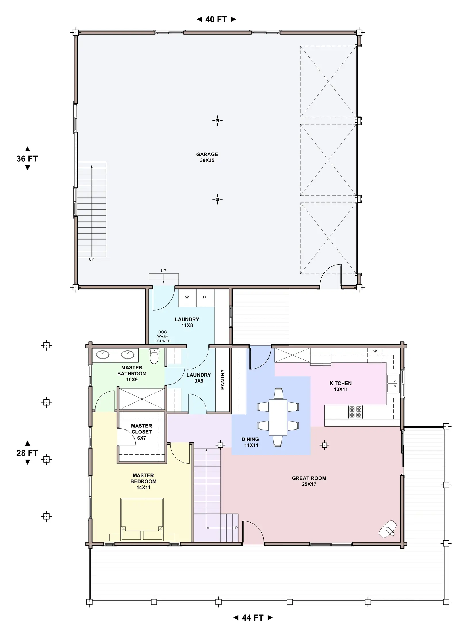RIVERS EDGE — main floor plan
