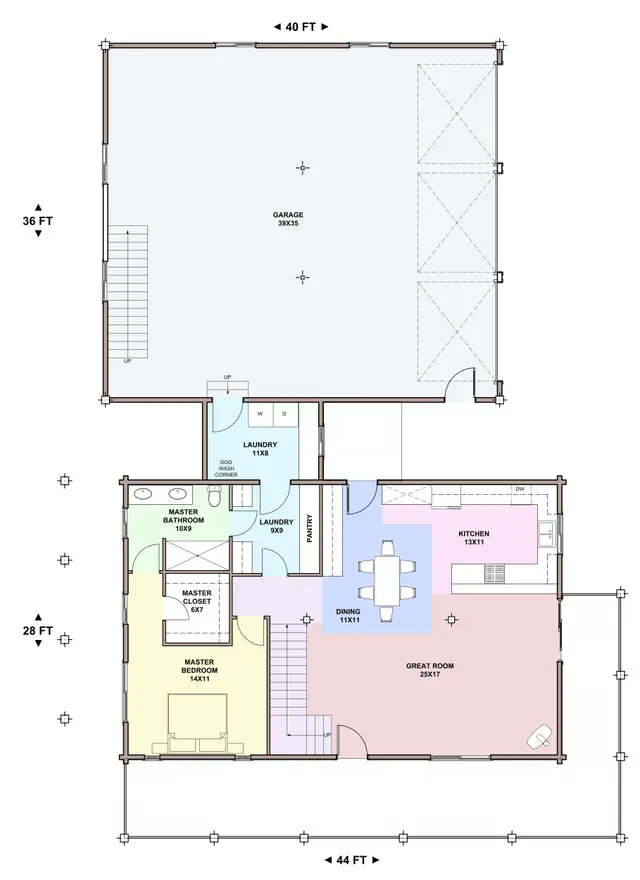 RIVERS EDGE — main floor plan