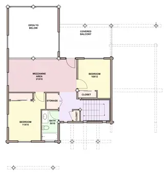 Rattlesnake Ridge — loft floor plan