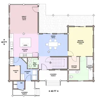 Rattlesnake Ridge — main floor plan