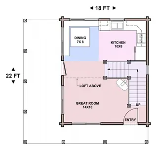 Rainbow 1 — main floor plan