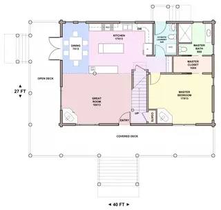 Penn View — main floor plan