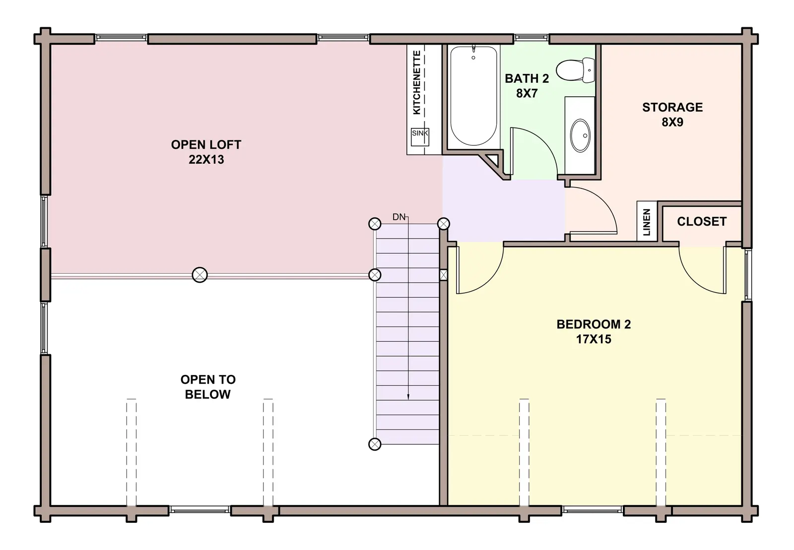 Penn View — loft floor plan