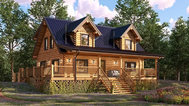 Penn View - Log Home Floor Plans Shop by Sierra Log & Timber