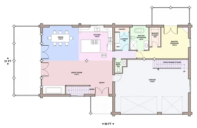 Sonoma — main floor plan