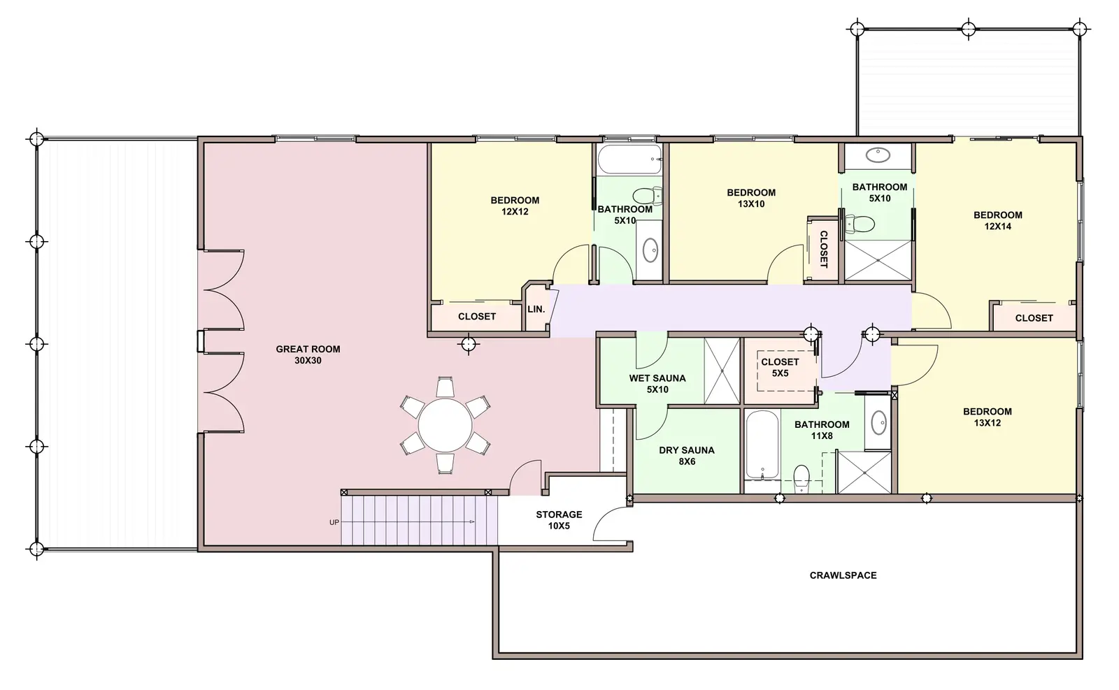 Sonoma — basement floor plan
